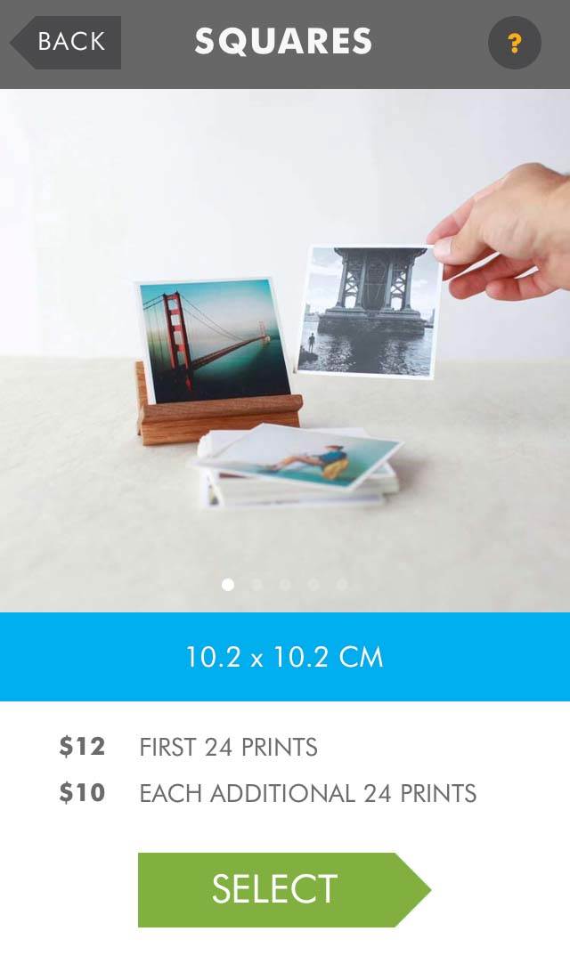 Печать фотографий Instagram iPhone 19