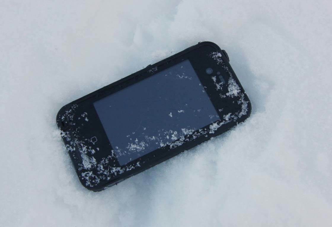 Зимняя фотография iPhone 1