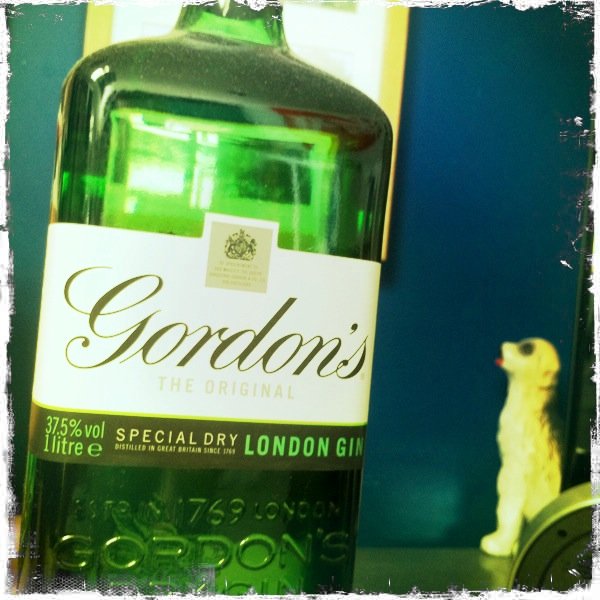 A poorly taken image of a Gordon's gin bottle - Photography Clichs
