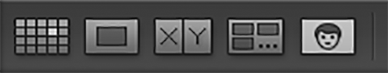Screenshot of Lightroom library toolbar showing People View button