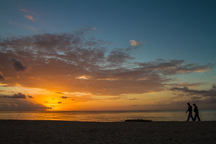 Потрясающая прибрежная фотография на закате