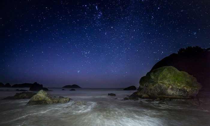 Береговая фотография: фото побережья ночью с длинной выдержкой