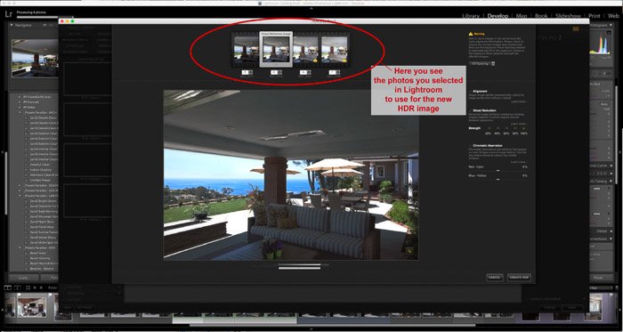 Скриншот использования коллекции Google Nik в Lightroom - HDR Efex Pro - экран редактирования HDR-изображения