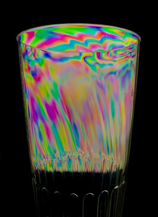 Цветная фотоэластичность на стекле