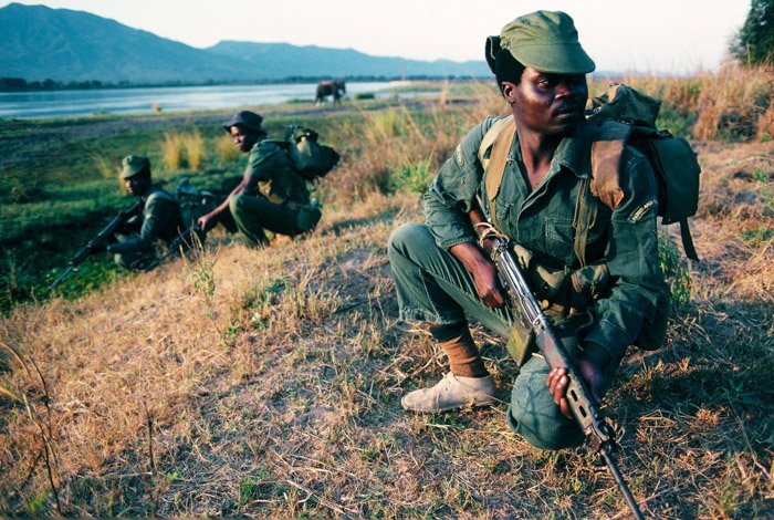 Soldiers in the field by Deborah Copaken female photographer