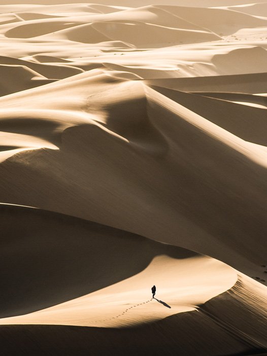 Песчаные дюны пустыни