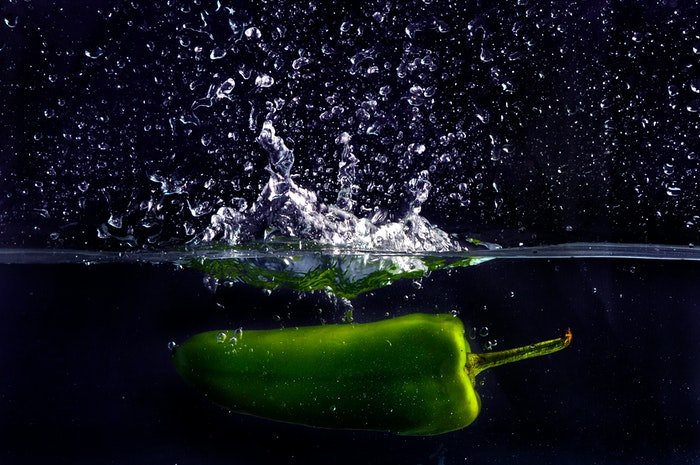 Creative food photography with the pepper