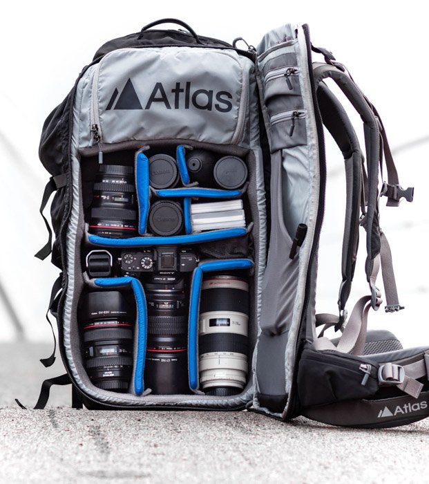 Adventure camera backpack by Atlas Packs