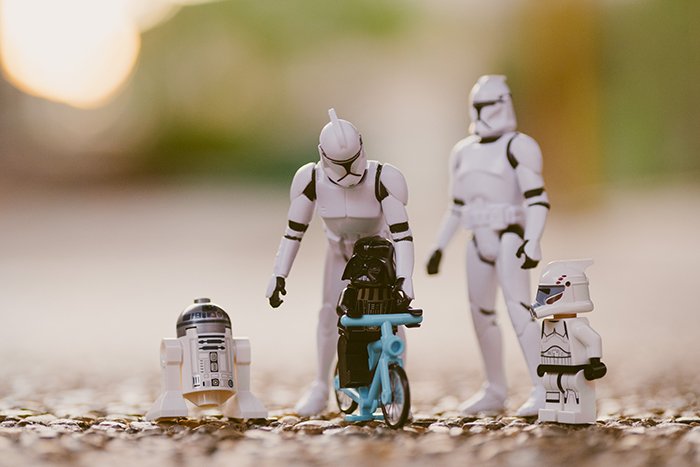 A star wars toy photography photo shoot