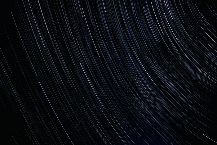Фотография звездных троп с длинной выдержкой