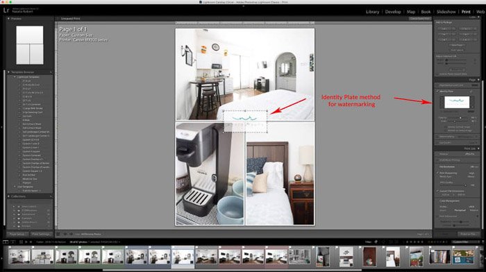 Скриншот, показывающий, как создать фотоколлаж Lightroom