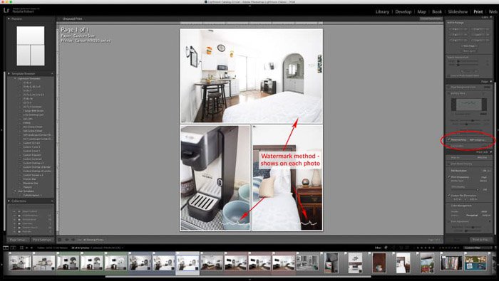 Скриншот, показывающий, как создать фотоколлаж в Lightroom