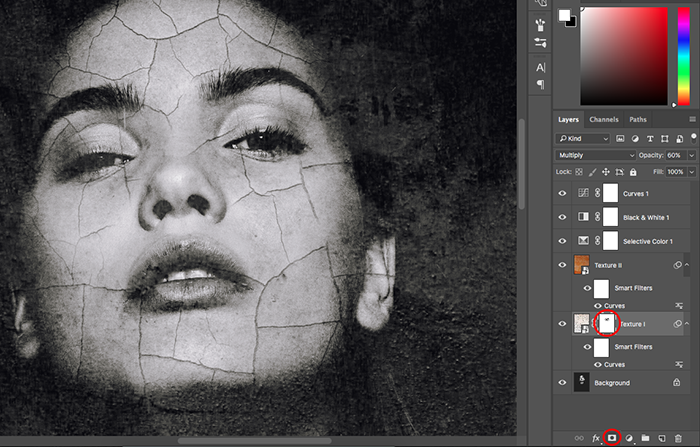 Скриншот, показывающий, как создавать абстрактные портреты в Photoshop