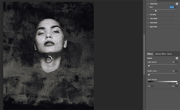 Скриншот, показывающий, как создавать абстрактные портреты в Photoshop
