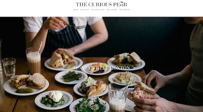 Скриншот из блога The Curious Pear food photography