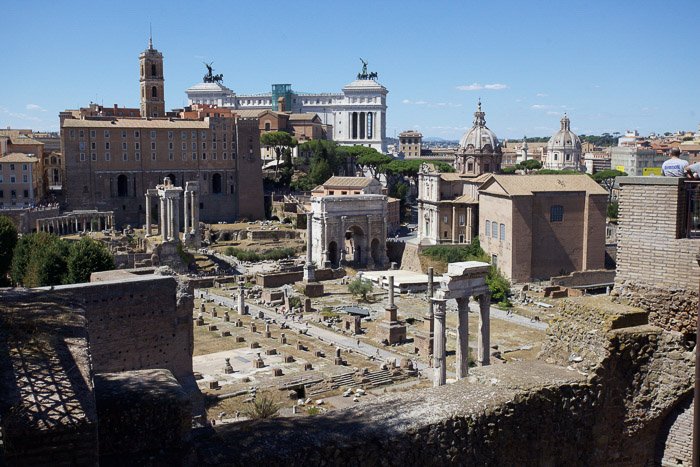 Римский форум - раскопки древнеримского города.