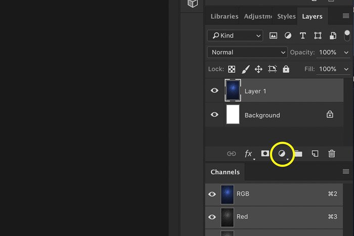 Скриншот, показывающий, как создать цифровой фон в Photoshop - изменение цвета фона фотошопа