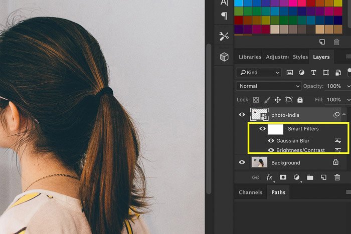 Как использовать смарт-объекты Photoshop - редактирование смарт-фильтров