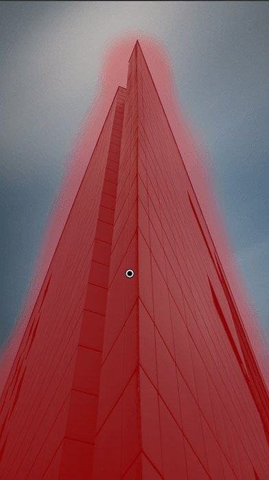 Изображение небоскреба, отредактированное с помощью автомаски lightroom