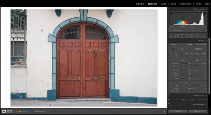 Скриншот, показывающий, как изменить четкость выделения изображения с помощью инструмента Brush Tool - clarity tool lightroom 