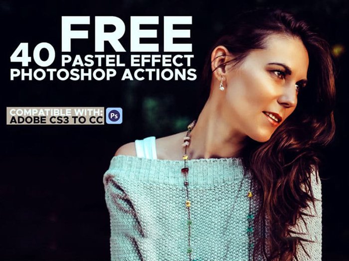 40 Free Pastel Effect Photoshop Actions screenshot