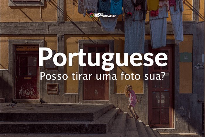 how to say can i take picture in Portuguese