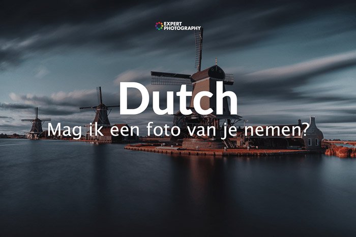 how to say can i take picture in Dutch