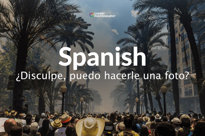 how to say can i take picture in Spanish