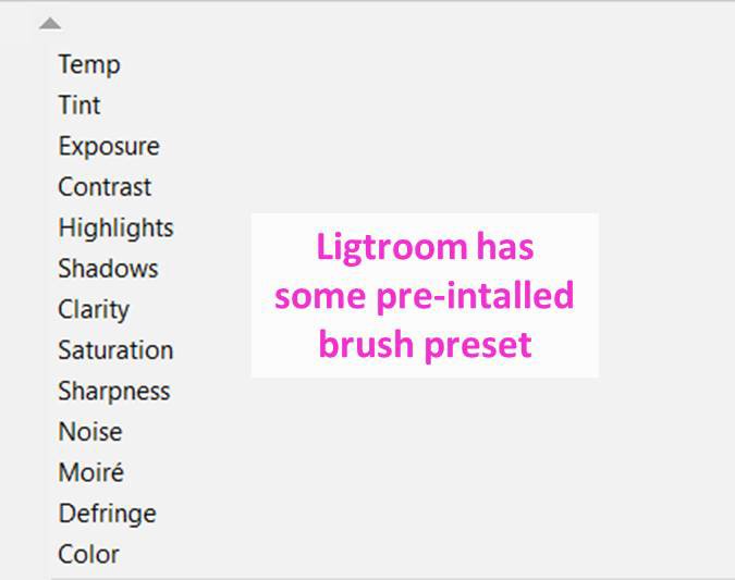 Скриншот, показывающий, как использовать инструмент Lightroom Adjustment Brush Tool