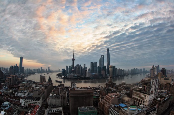 Фотография городского пейзажа Шанхая