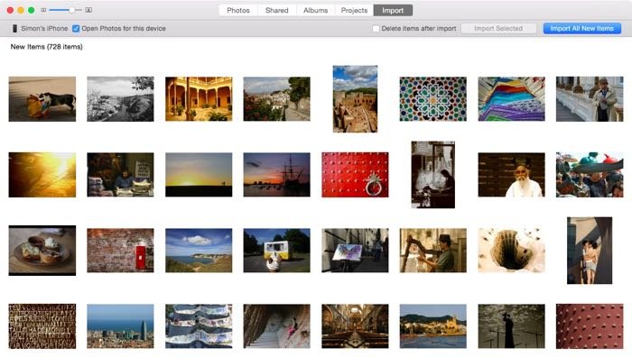 скриншот, показывающий, как передать фотографии на PC или Mac с помощью приложения photo