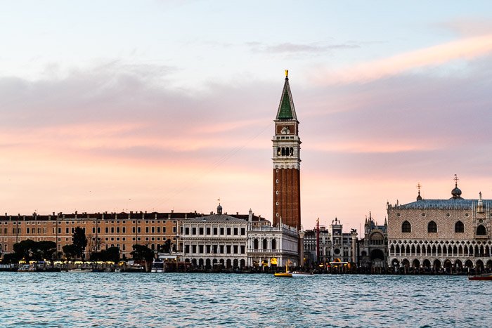 Венеция, Италия на закате. 