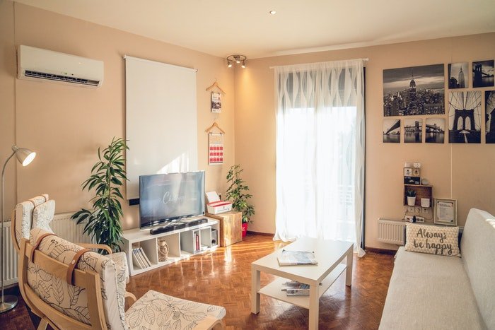 Интерьер гостиной снят для airbnb