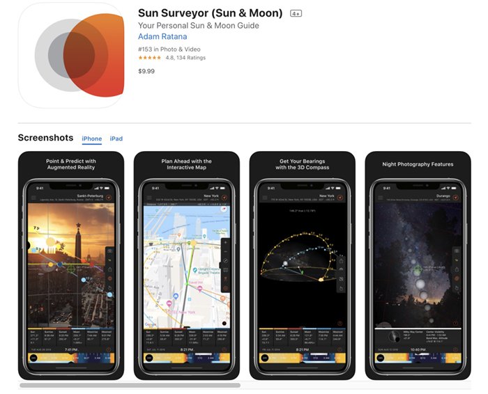 Скриншот Sun Surveyor