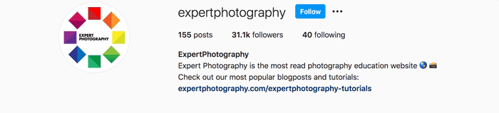 Пример фотографии профиля Instagram