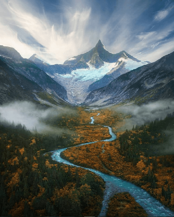 Mountainous landscape Фото Mark Adamus
