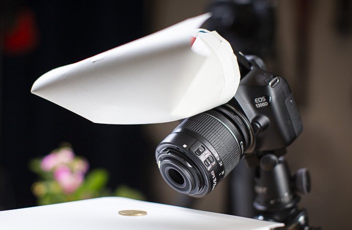 A Diy diffuser on the dslr