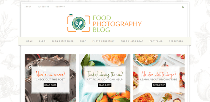 A food photography blog