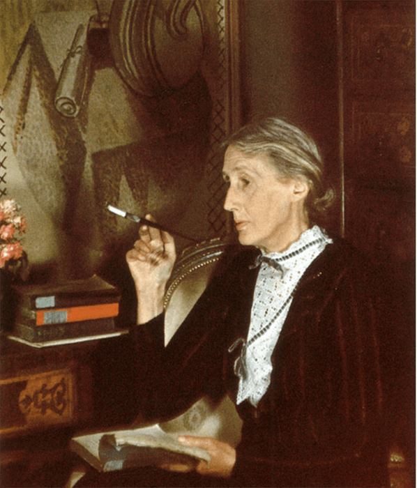 A portrait of Virginia Woolf by Gisele Freund