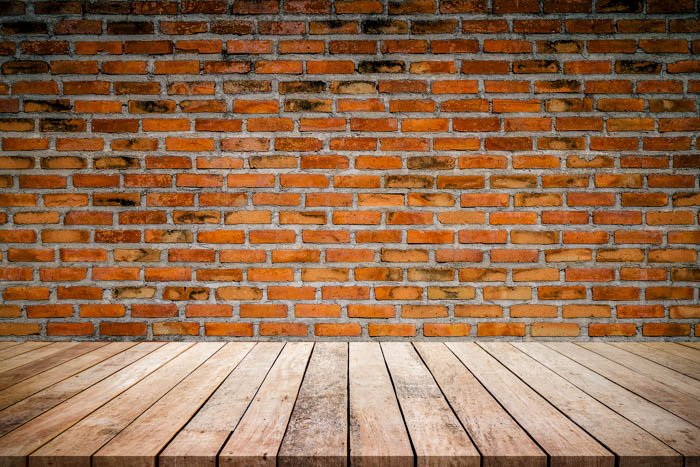 Image of the brick style DIY photo backdrop