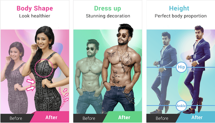 best body editing apps: Screenshot of body editing app BodyEditor