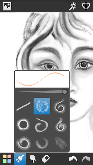 Скриншот приложения для рисования InspirARTion для android