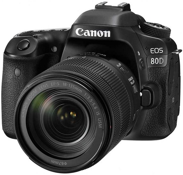 Снимок продукта Canon EOS 80D, камера для пейзажной фотографии